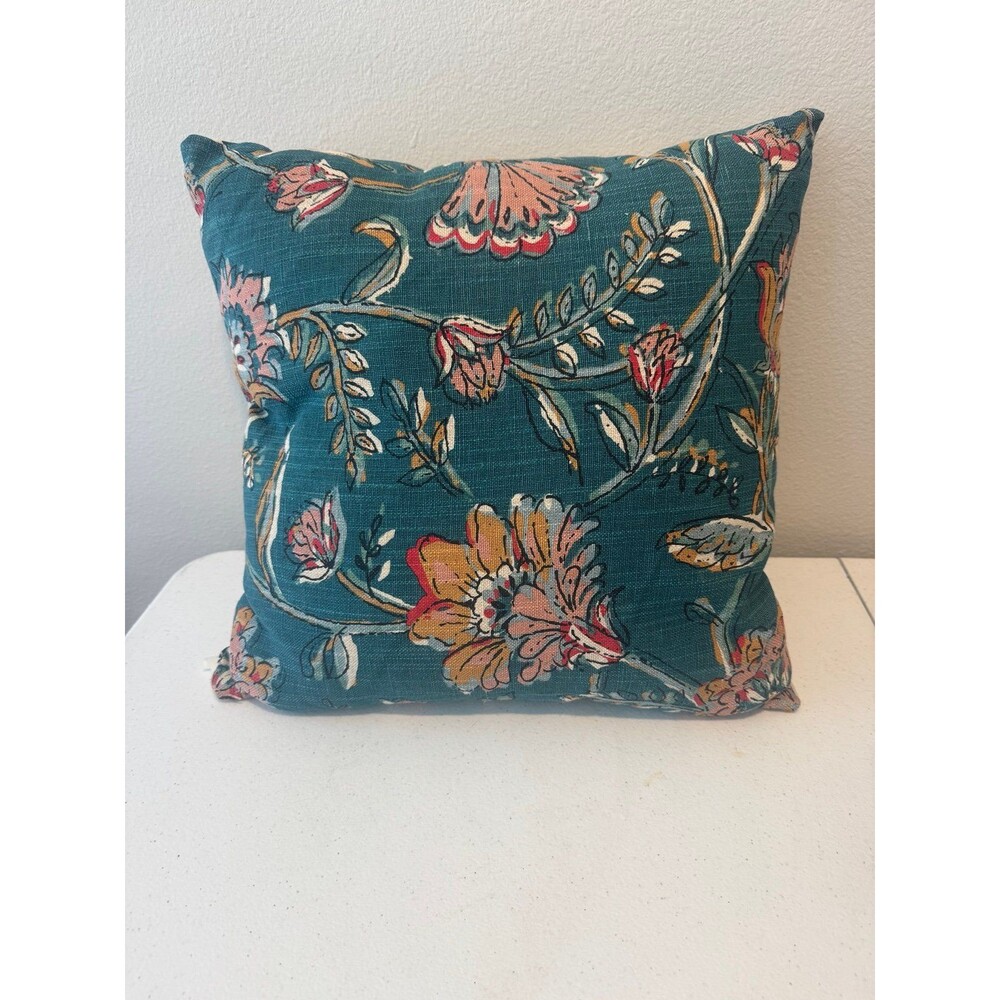 Threshold square floral Reversible Throw Pillow